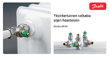 Patteriventtiili Danfoss RA-DV