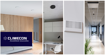 Climeconin design-tuotteet ilmanvaihtoon