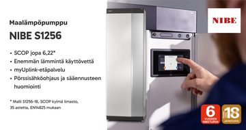 NIBEn energiatehokkain maalämpöpumppu: NIBE S1256