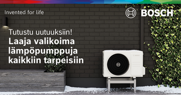 Boschin lämpöpumppuvalikoiman uutuuksia