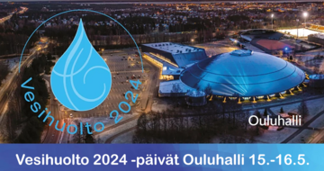 Olemme mukana Vesihuolto 2024 -päivillä 15.-16.5.2024