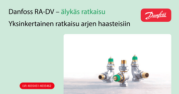 Danfoss RA-DV -patteriventtiili